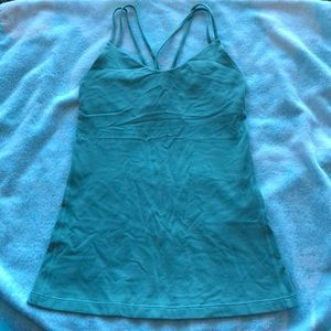 Lululemon sea-foam green tank top